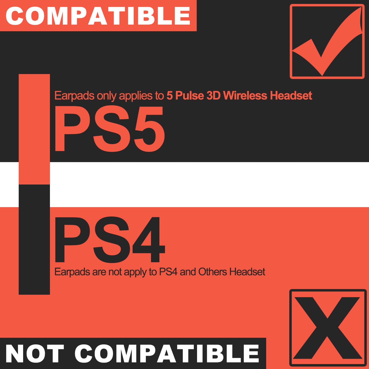 Premium PS5 Earpads Replacement - Soft Dark Blue Protein Leather Ear Cushions for PlayStation 5 Pulse 3D Wireless Headset - Enhanced Comfort for Gaming, Streaming & Long Play Sessions