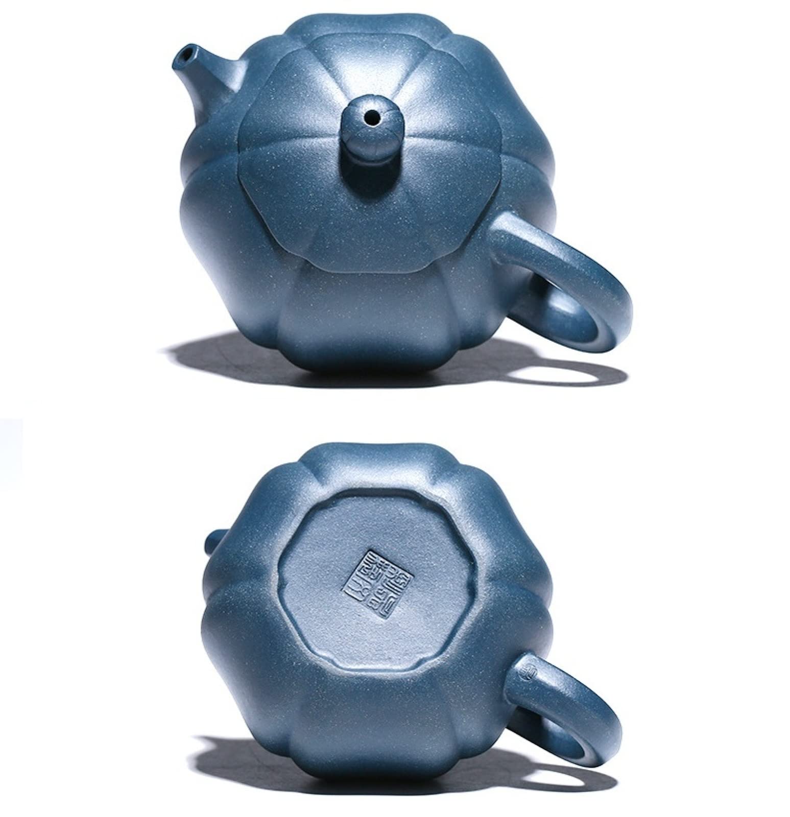 Premium Yixing Purple Clay Teapot 260ml - Handcrafted Green Mud Purple Sand Ore Teapot for Gongfu Tea Ceremony, Chinese Tea Brewing & Home Decoration