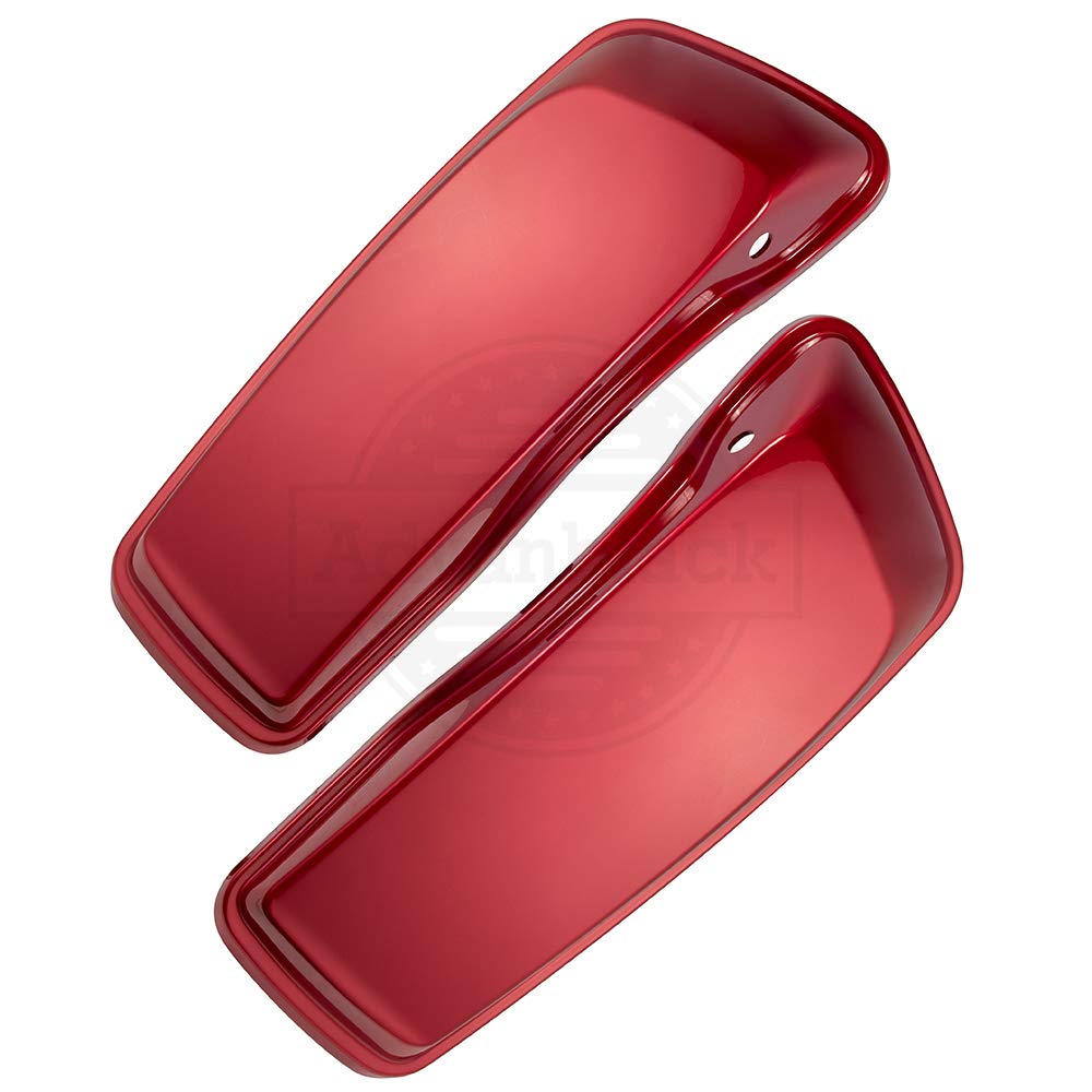 Moto Onfire Saddlebag Lids for Harley Touring Hard Saddlebags (2014-2023) - Wicked Red - Durable Motorcycle Accessories for Road Trips & Cruising