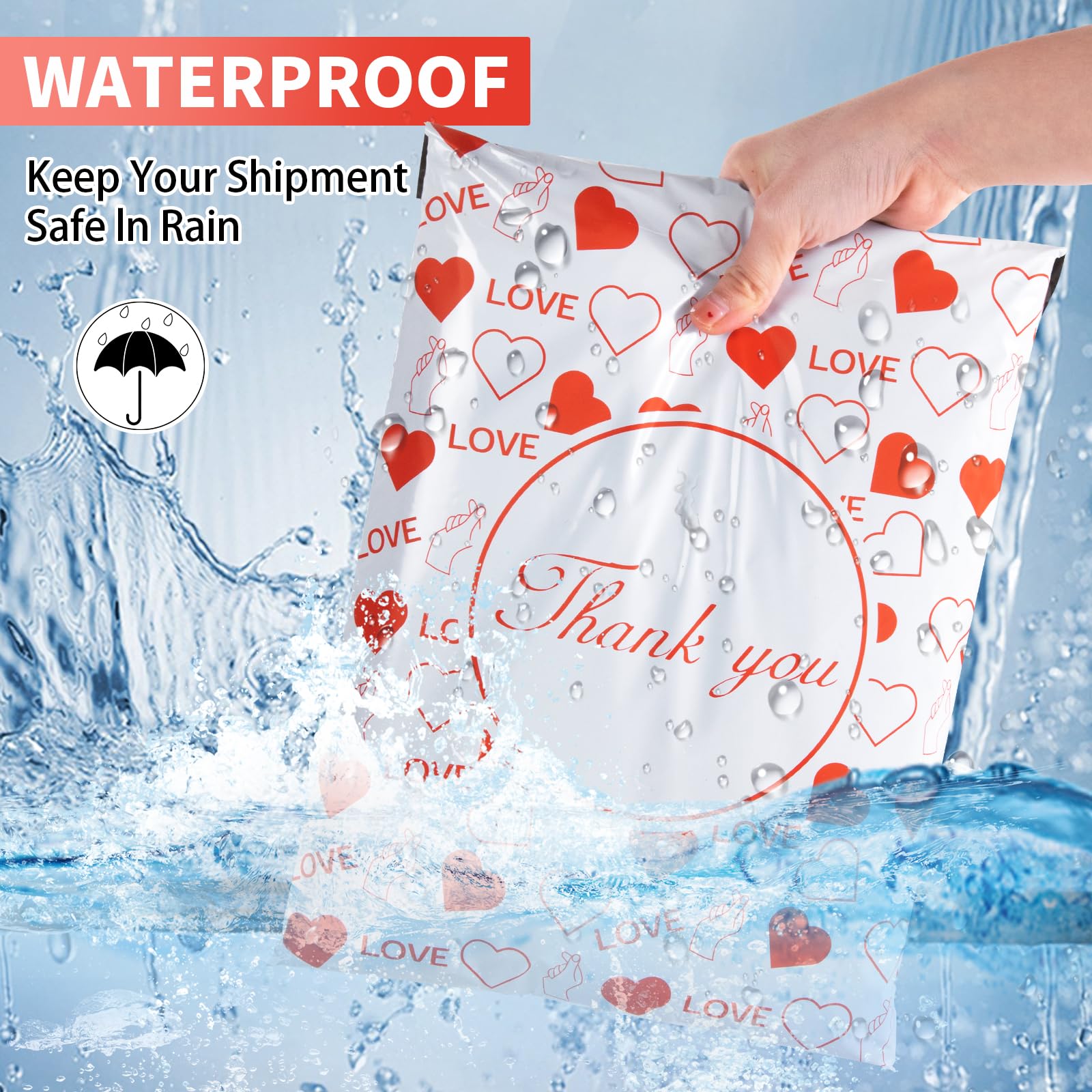 Oududianzi 10x13 Inch Poly Mailers - 100PCS Waterproof Shipping Bags | Durable Mailing Envelopes for Ecommerce, Small Business & Online Stores | Perfect for Clothing, Jewelry & Lightweight Package Delivery