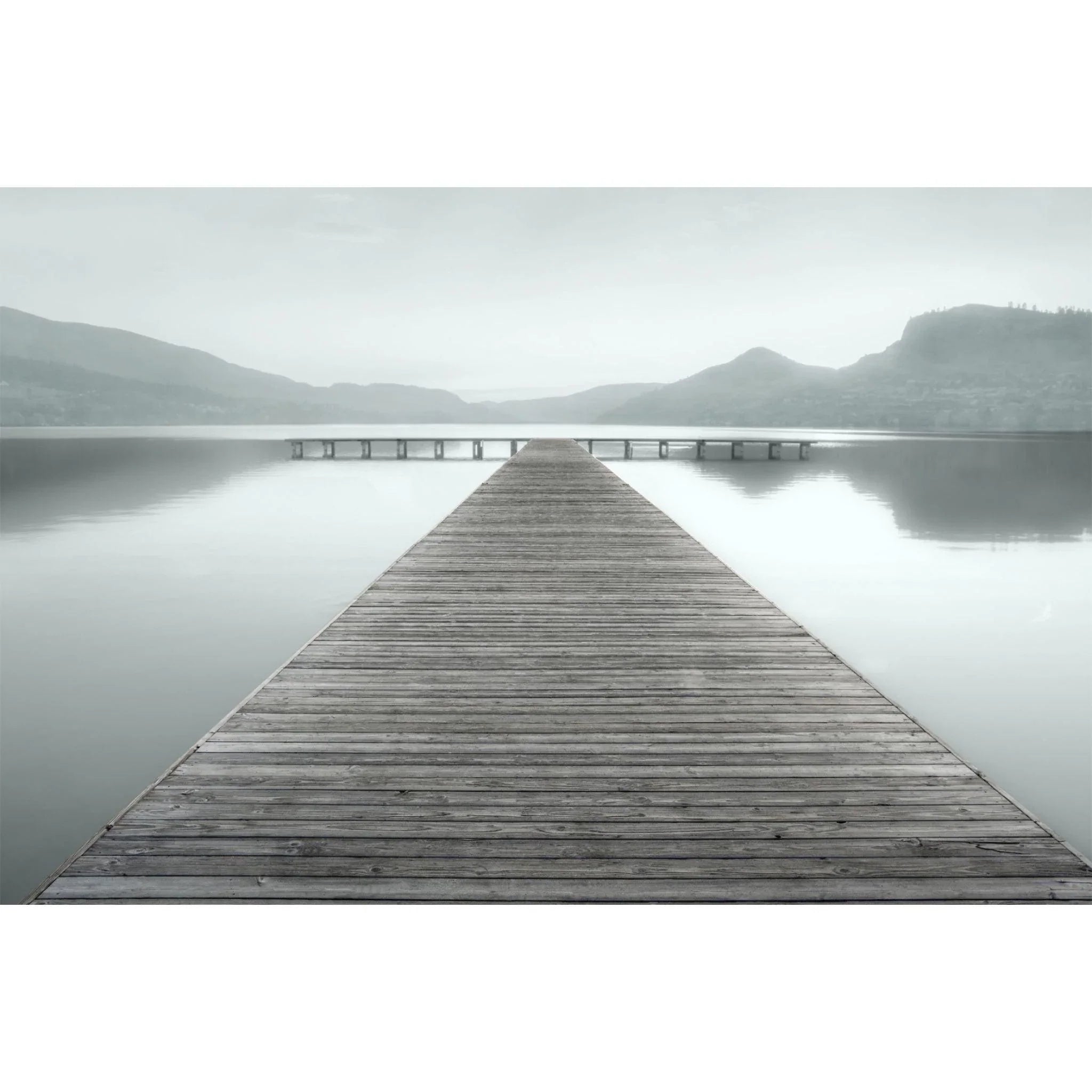 Stunning Acrylic Pier View Wall Art - Coastal Landscape Painting for Living Room, Bedroom & Office Decor - Perfect for Beach House, Nautical Theme & Meditation Spaces