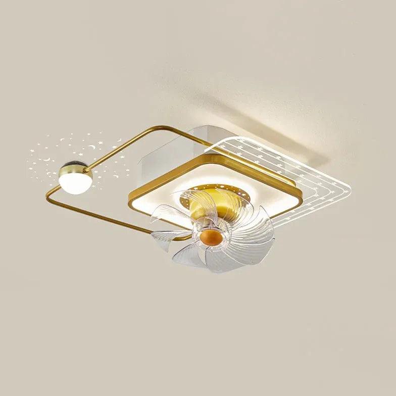 Modern Ceiling Fan with LED Lights - 3 Speed Remote Control, Quiet Reversible Motor - Perfect for Bedroom, Living Room & Office (52 Inch, Brushed Nickel)