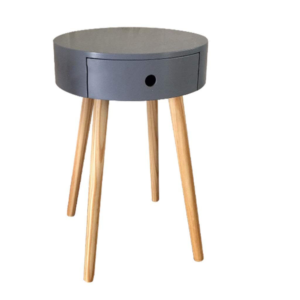 Nordic Modern Mini Coffee Table & Bedside Cabinet - Simple Small Sofa Table for Bedroom & Living Room (Gray) | Perfect for Small Spaces, Apartments & Dorm Rooms