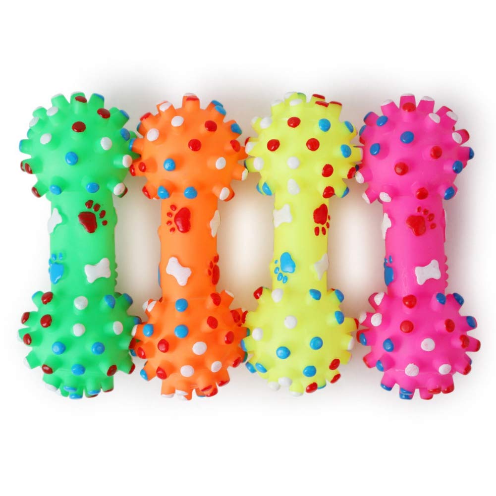 Durable Dog Chew Toys for Teeth Cleaning - Naiyafly Molar Chew Toys for Puppies & Adult Dogs, PVC Pet Dental Toys to Reduce Boredom (Assorted Colors) - Perfect for Playtime, Training & Dental Care