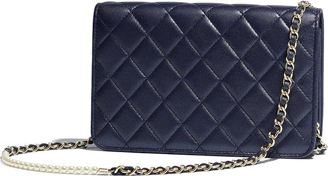 Chanel Wallet On Chain WOC - Quilted Lambskin Crossbody Bag in Dark Blue with Silver Hardware | Perfect for Evening Events & Daily Use