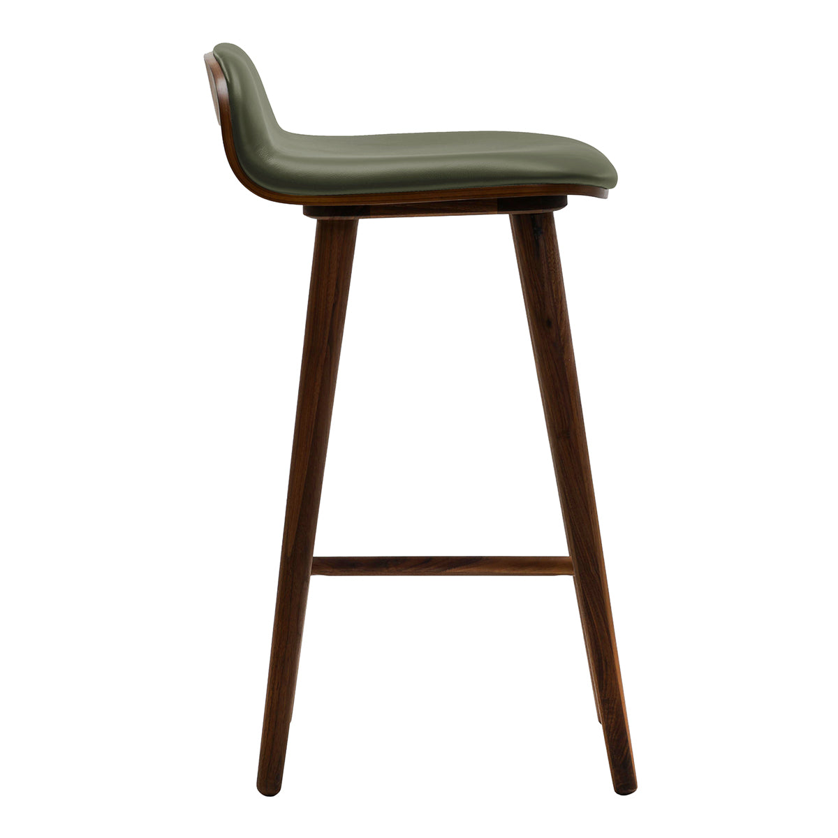 Premium Leather Bar Stool - Adjustable Height Modern Counter Stool with Backrest - Perfect for Kitchen Island, Home Bar & Dining Room Decor