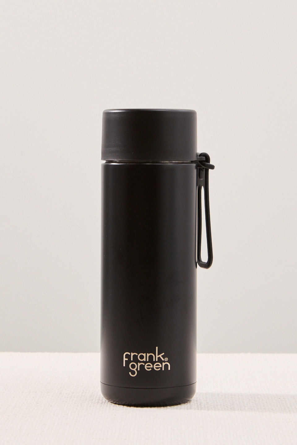 Eco-Friendly 20oz Ceramic Reusable Water Bottle - Black Insulated Travel Mug for Coffee, Tea & Cold Drinks | Perfect for Office, Gym & Outdoor Activities