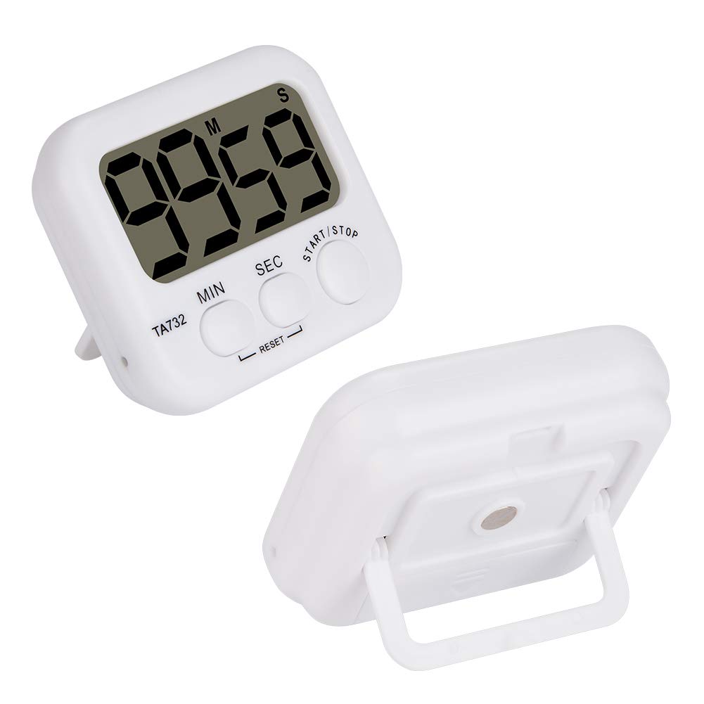 Stonylab 2-Pack Digital Timer with Loud Alarm - Magnetic Back & Large Display for Kitchen, Gym, Classroom & Office Countdown Timing