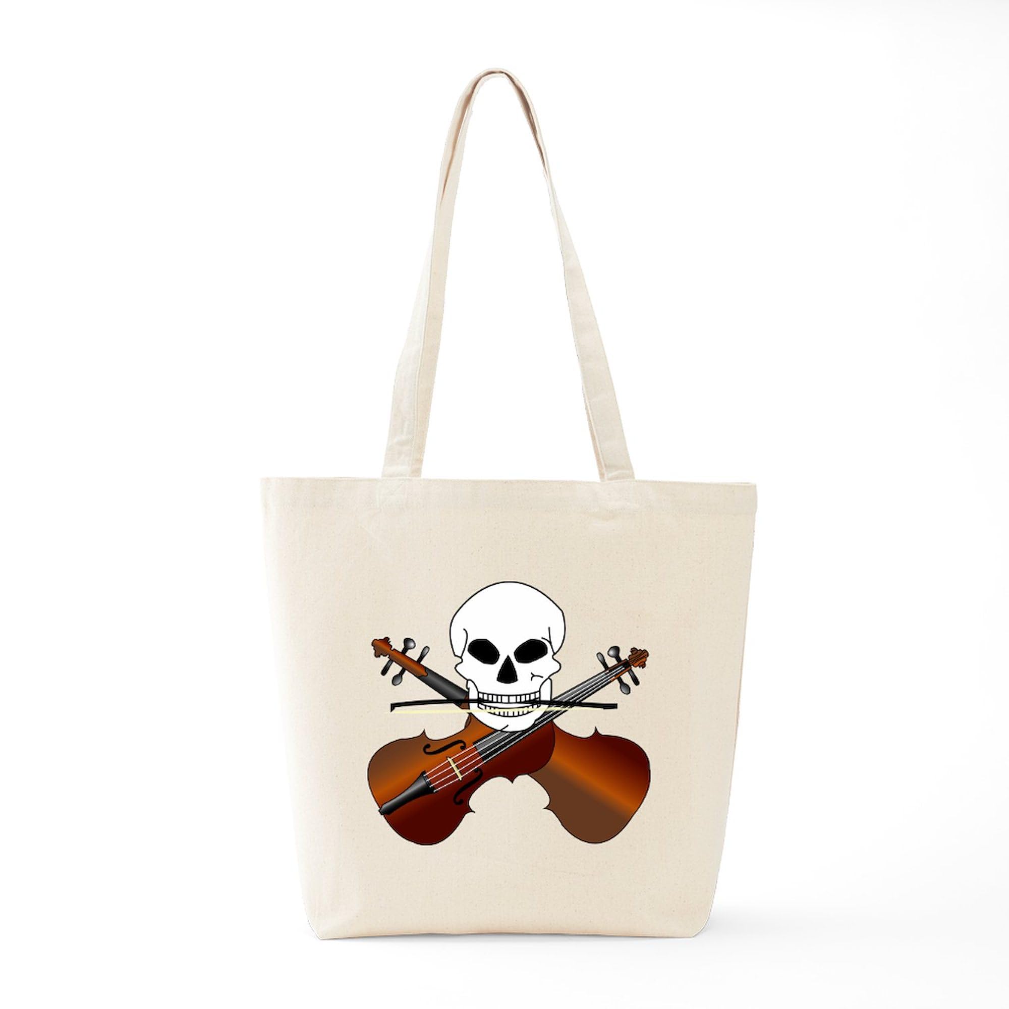 Violin Master Tote Bag - Natural Canvas Reusable Shopping Bag for Music Lovers | Perfect for Groceries, Books & Music Accessories