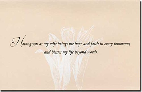 Elegant Embossed Tulips Easter Greeting Card for Wife - Perfect for Easter Gifts, Anniversaries & Special Occasions