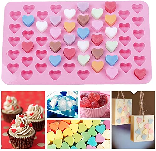 3 Pack Mini Silicone Candy Molds - Heart, Fruit & Sea Animal Shapes with 2 Droppers for Homemade Gummies, Chocolates & Ice Cubes | Perfect for DIY Treats, Party Favors & Kids Baking Activities