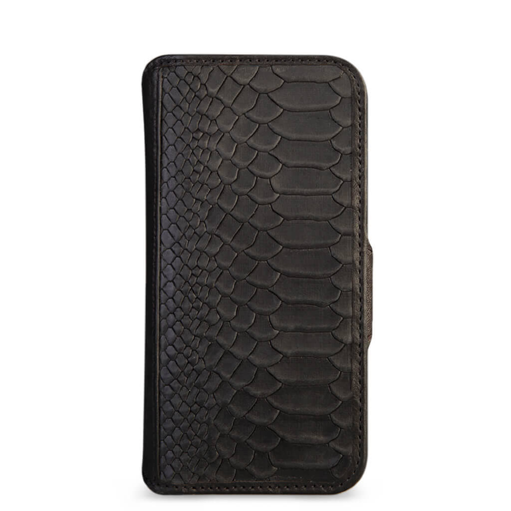 Premium Custom Silver Kobra Wallet Case for iPhone 14 Pro - Genuine Leather Phone Cover with Card Slots | Perfect for Everyday Use, Travel & Business Meetings