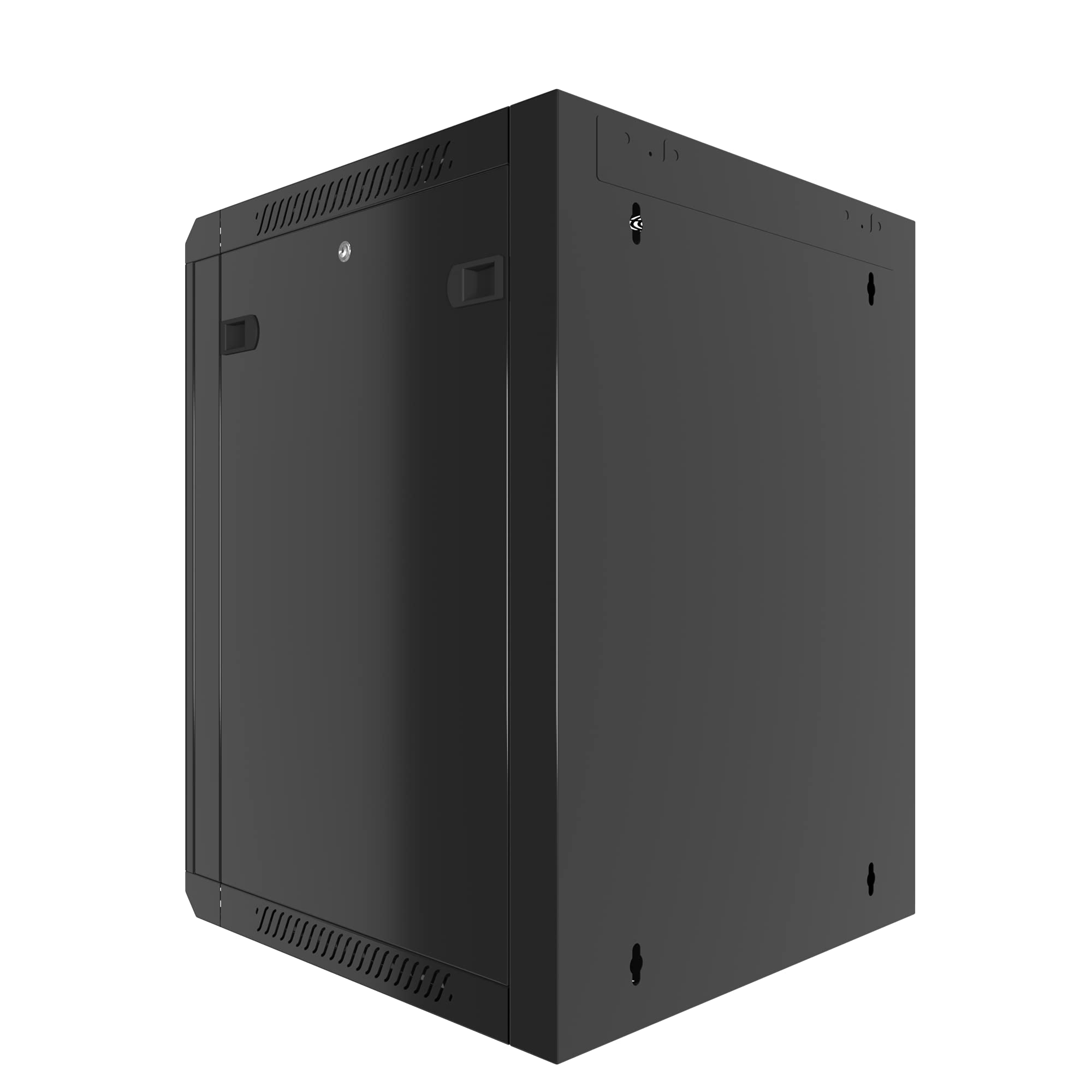 15U Wall Mount Server Rack Cabinet - 24-Inch Depth Network Equipment Enclosure for Electronics, Security & AV Systems - Ideal for Data Centers, Home Studios & Office Server Rooms