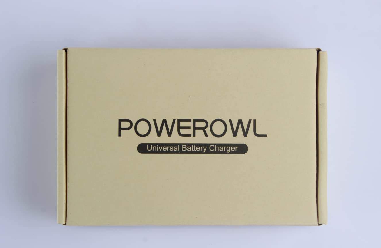 POWEROWL AA AAA C D Rechargeable Battery Charger with Type C & Micro USB Fast Charging - Universal Charger for Household & Office Electronics