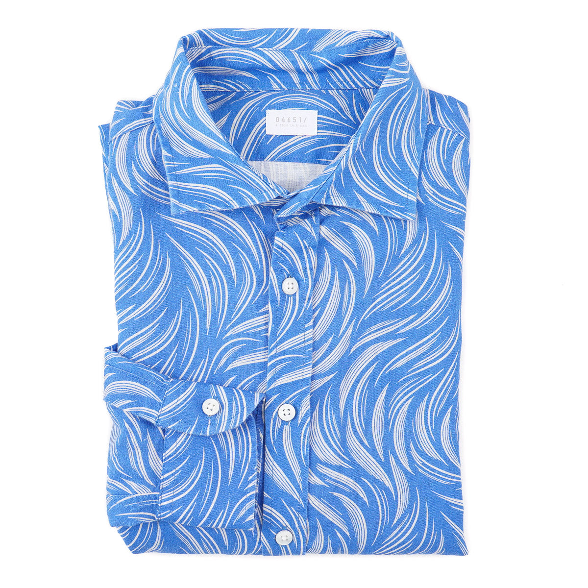 04651 / A Trip in a Bag Linen Wavy Shirt - Stylish & Comfortable Linen Shirt for Women, Perfect for Travel, Beach & Summer Outfits