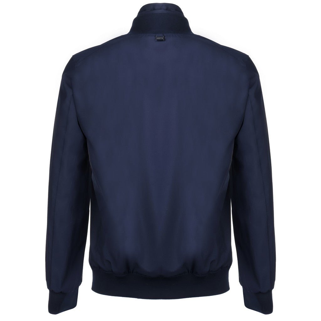 CORNELIANI Men's Water Repellent Blouson Jacket in Navy Blue - Lightweight Windproof Outerwear for Urban Commuting & Casual Outings