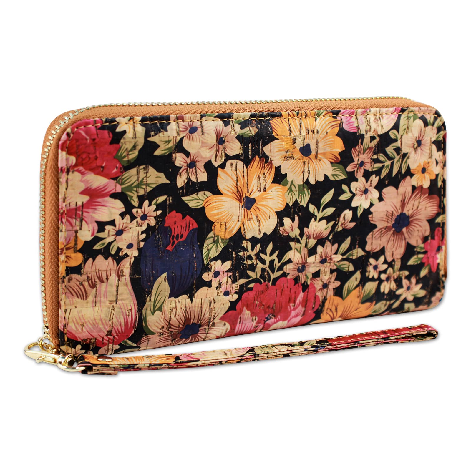 Boshiho Vegan Cork Wallet for Women - Eco-Friendly Smartphone Clutch Purse with Card Holder & RFID Protection | Perfect for Travel, Shopping, and Everyday Use