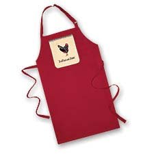 Premium Red Adult Apron for Baking & Cooking - Durable Chicken Egg Design - Perfect for Chefs, Bakers & Home Kitchen Use