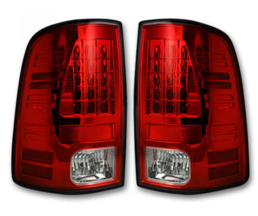 2014-2018 Dodge RAM 2500/3500 LED Tail Lights - Red (OEM Replacement) | Enhanced Visibility & Style for Pickup Trucks