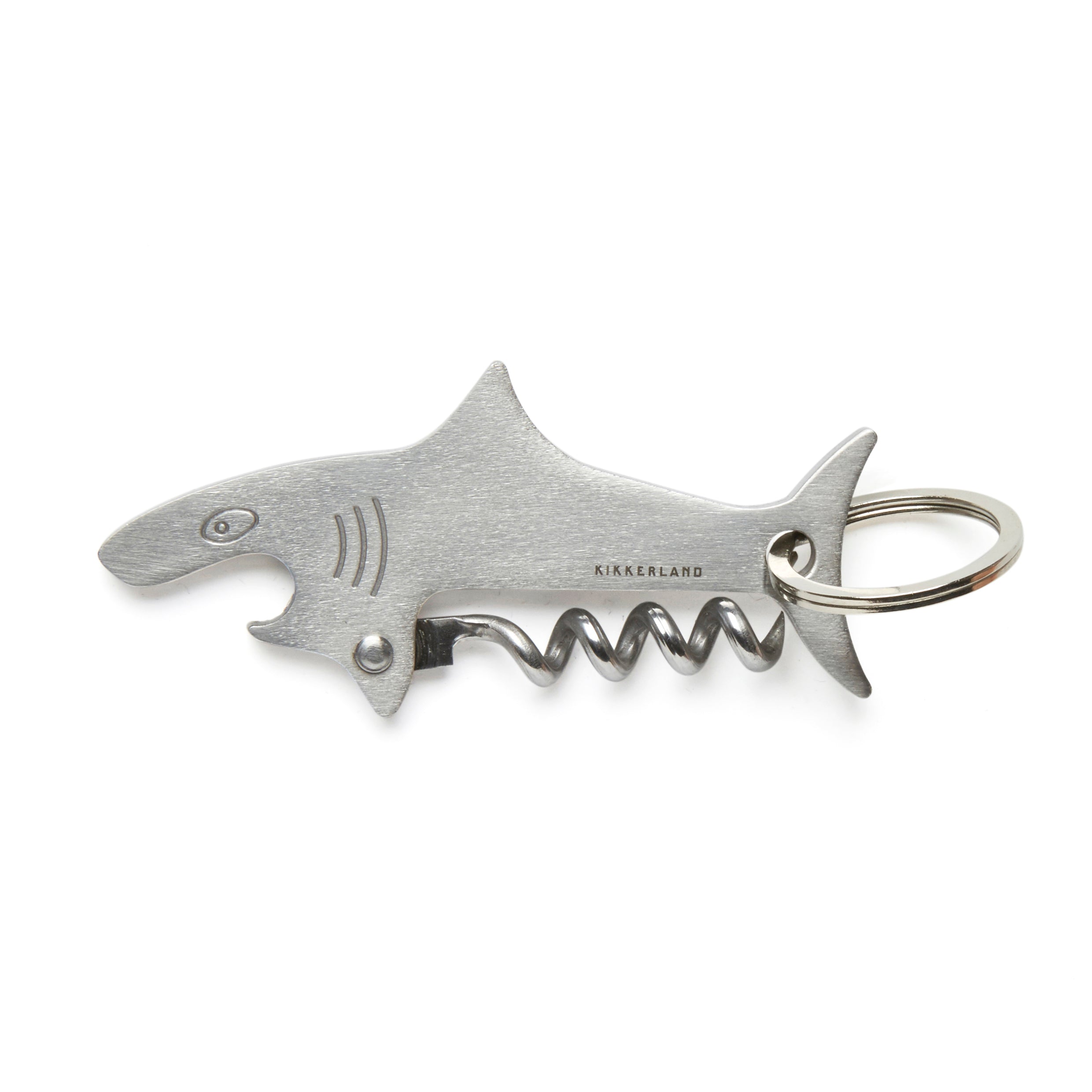 Shark Keychain - Durable Stainless Steel Key Ring with Unique Shark Design for Keys, Backpacks & Gifts - Perfect for Beach Lovers, Surfers & Marine Enthusiasts