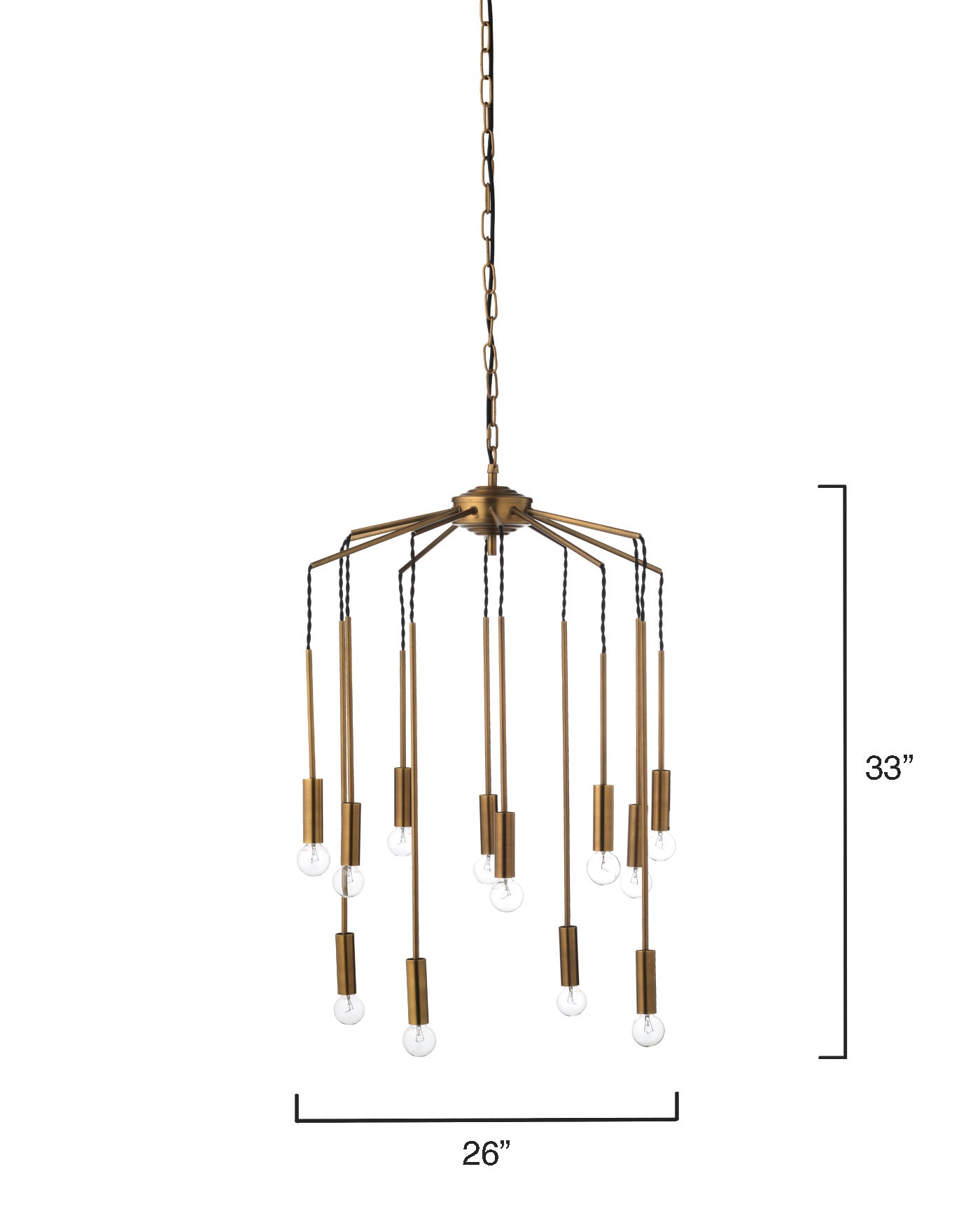 Elegant Cascade Chandelier - Modern Crystal Ceiling Light Fixture for Dining Room, Living Room & Bedroom | Perfect for Home Decor & Wedding Venues