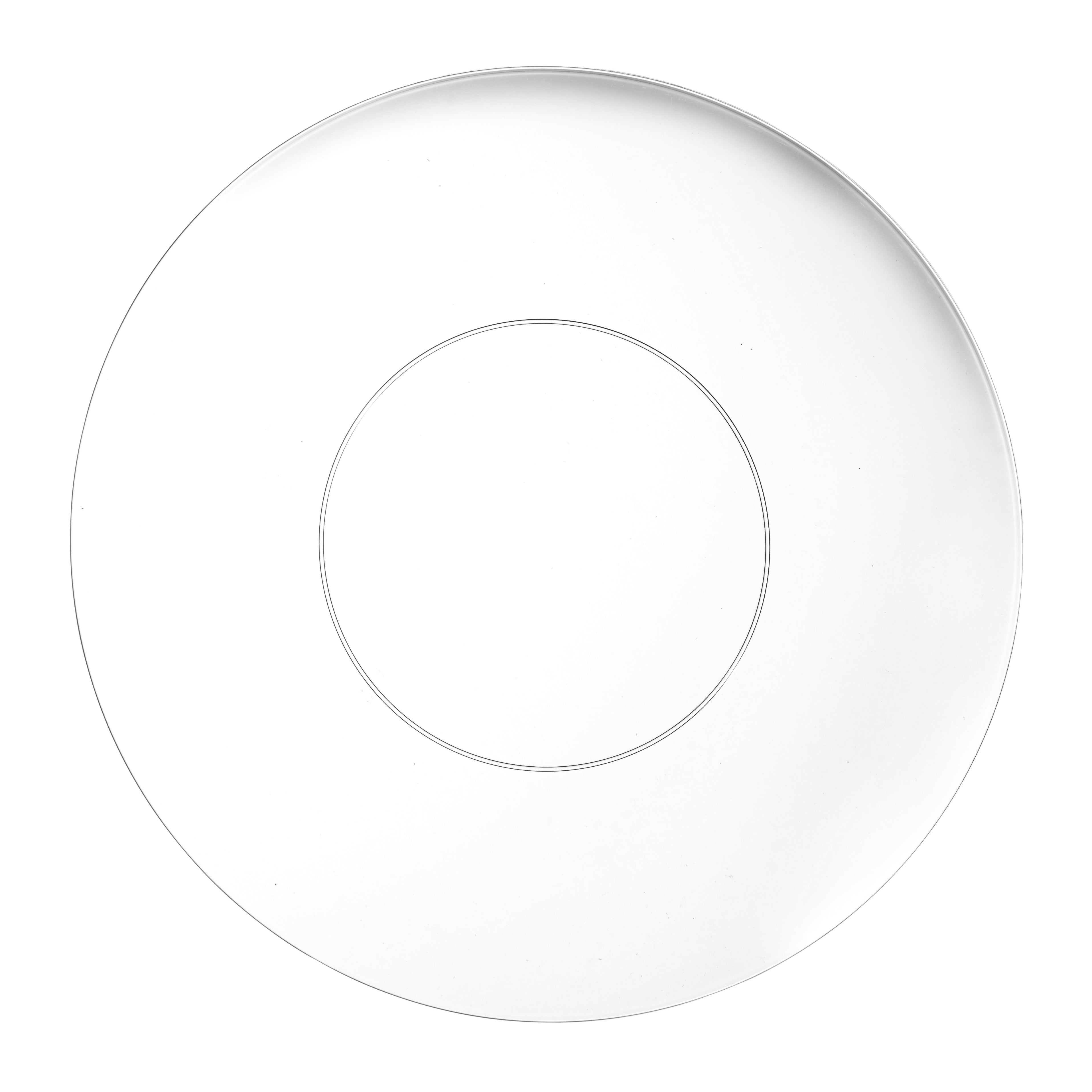 Clear Round Plastic Plates - 50-Pack Eco-Friendly Disposable Dinner Plates for Parties, Picnics & Events | BPA-Free, Shatterproof & Lightweight | Perfect for Birthday, Wedding & Outdoor Dining