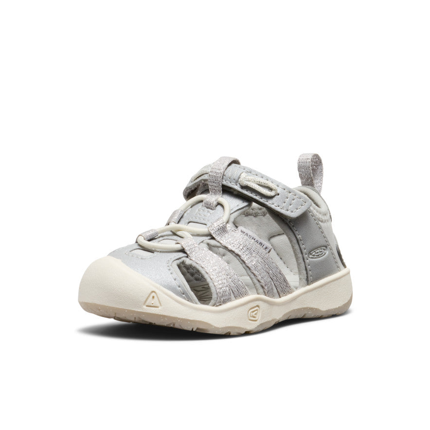 **Moxie Toddler Sandals for Girls - Comfortable & Stylish Silver Kids Sandals for Playtime, Beach & Outdoor Adventures**