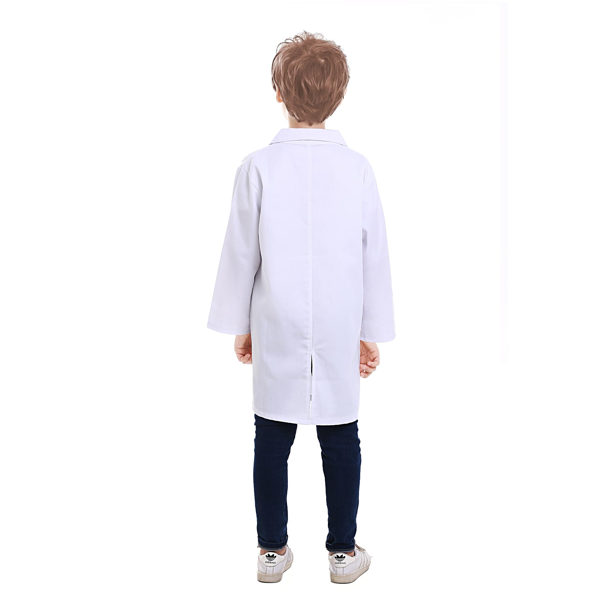 TopTie Kids Lab Coat Scrubs - Children's Science Doctor Costume for Role Play, Halloween & School Science Fair (Ages 4-10) | Perfect for STEM Activities, Dress-Up & Pretend Play