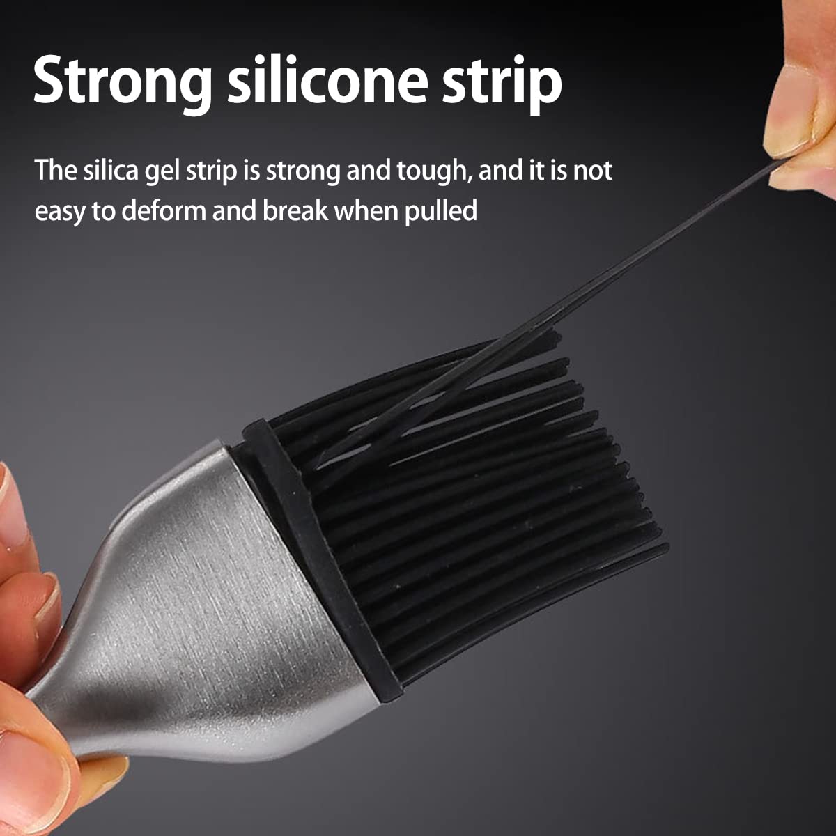 2-Piece Silicone Basting Brush Set - Heat Resistant Oil & Sauce Brush with Detachable Head & Stainless Steel Handle - Perfect for BBQ Grilling, Baking, Roasting & Kitchen Cooking
