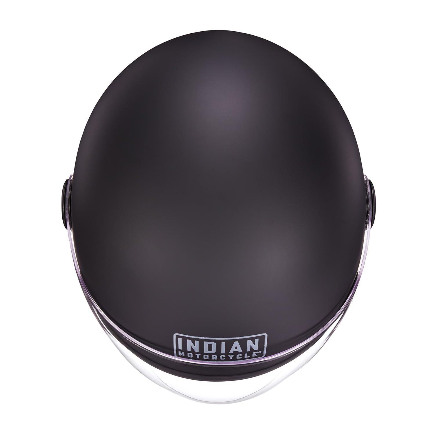 Indian Motorcycle Unisex Matte Jet Helmet - DOT Approved Full Face Motorcycle Helmet for Men & Women, Black - Perfect for Cruiser, Touring & Street Riding