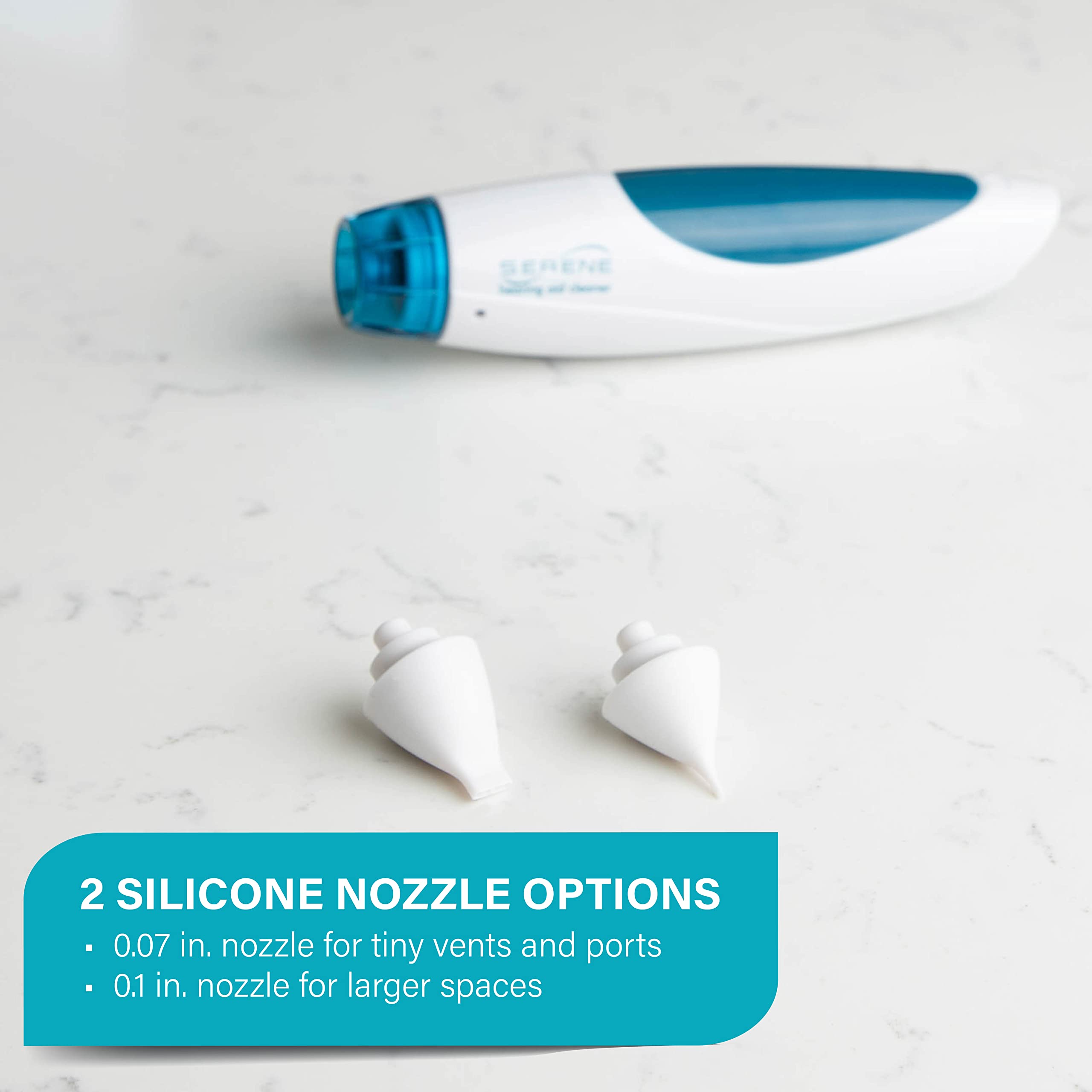 Serene Innovations Hearing Aid Cleaning Kit – Earwax Removal Tool with 4 AA Battery-Powered Vacuum for Hearing Aids, Earbuds & In-Ear Monitors – Perfect for Daily Hearing Device Maintenance & Wax Buildup Prevention