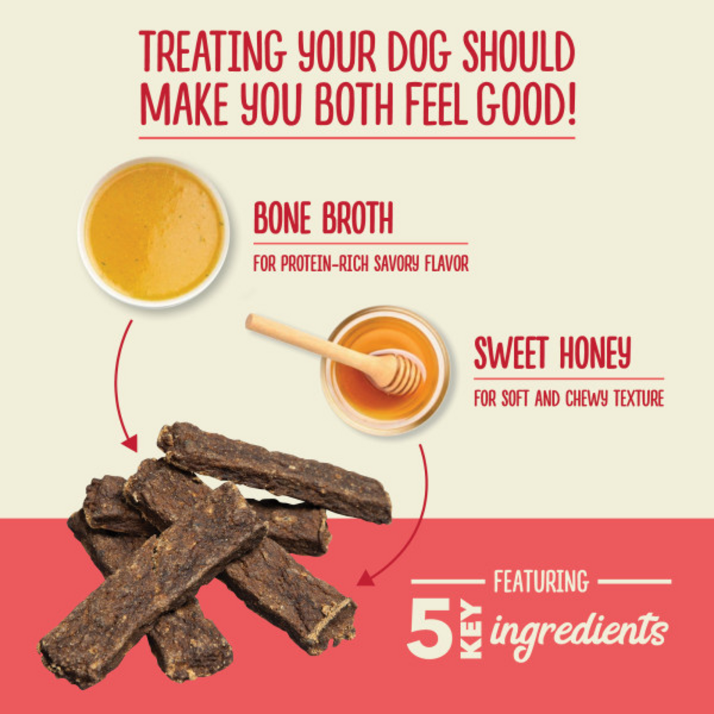 Premium ACANA Chewy Tenders Beef Flavor Dog Treats - High Protein Natural Training Snacks for Small & Large Dogs - Perfect for Rewards, Training & Outdoor Adventures