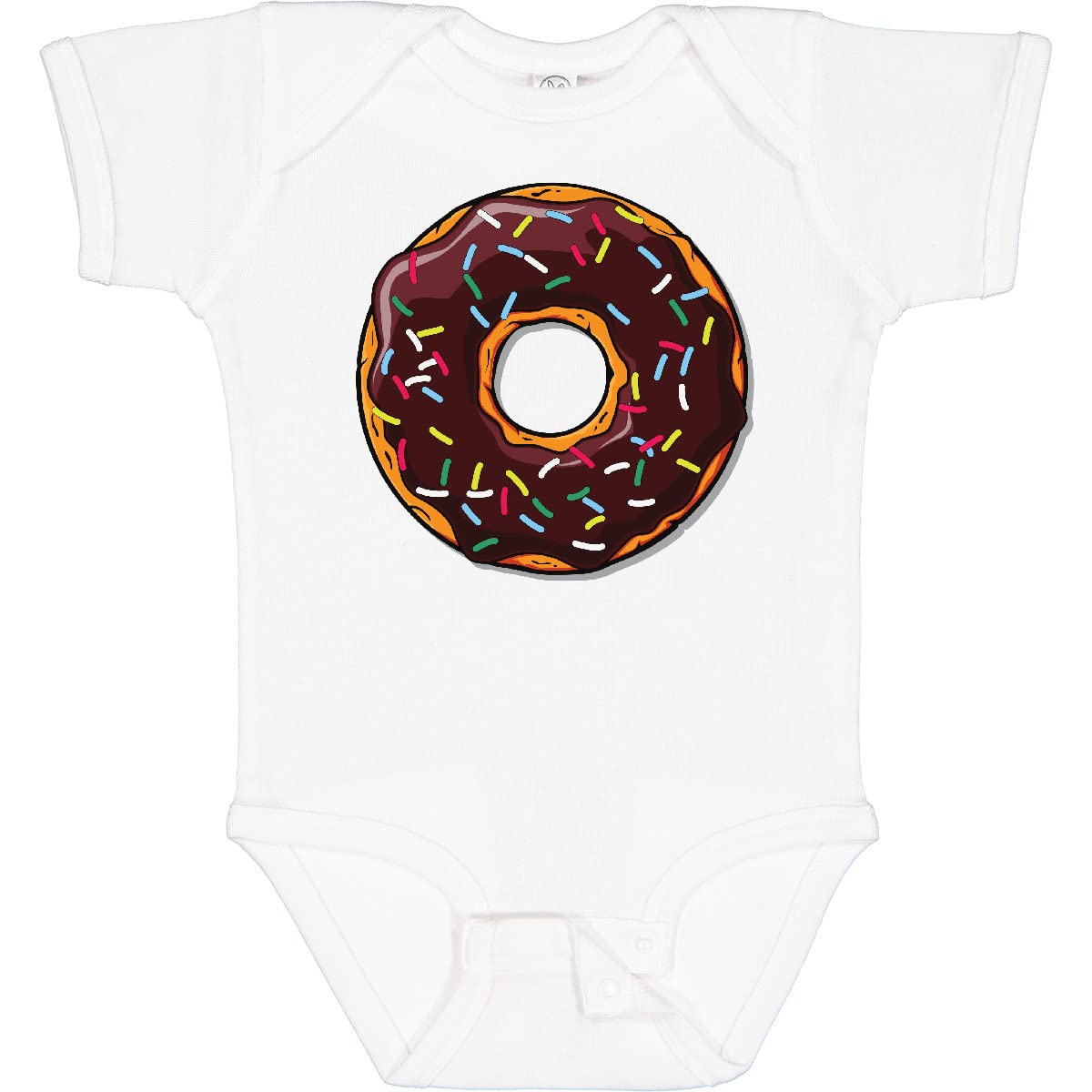Inktastic Chocolate Donut with Sprinkles Baby Bodysuit - Cute & Soft Infant Onesie for Boys & Girls - Perfect for Birthday, Photo Shoots & Everyday Wear