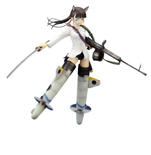 Strike Witches Mio Sakamoto 1:8 Scale PVC Anime Figure - Perfect for Collectors, Display, and Anime Fans