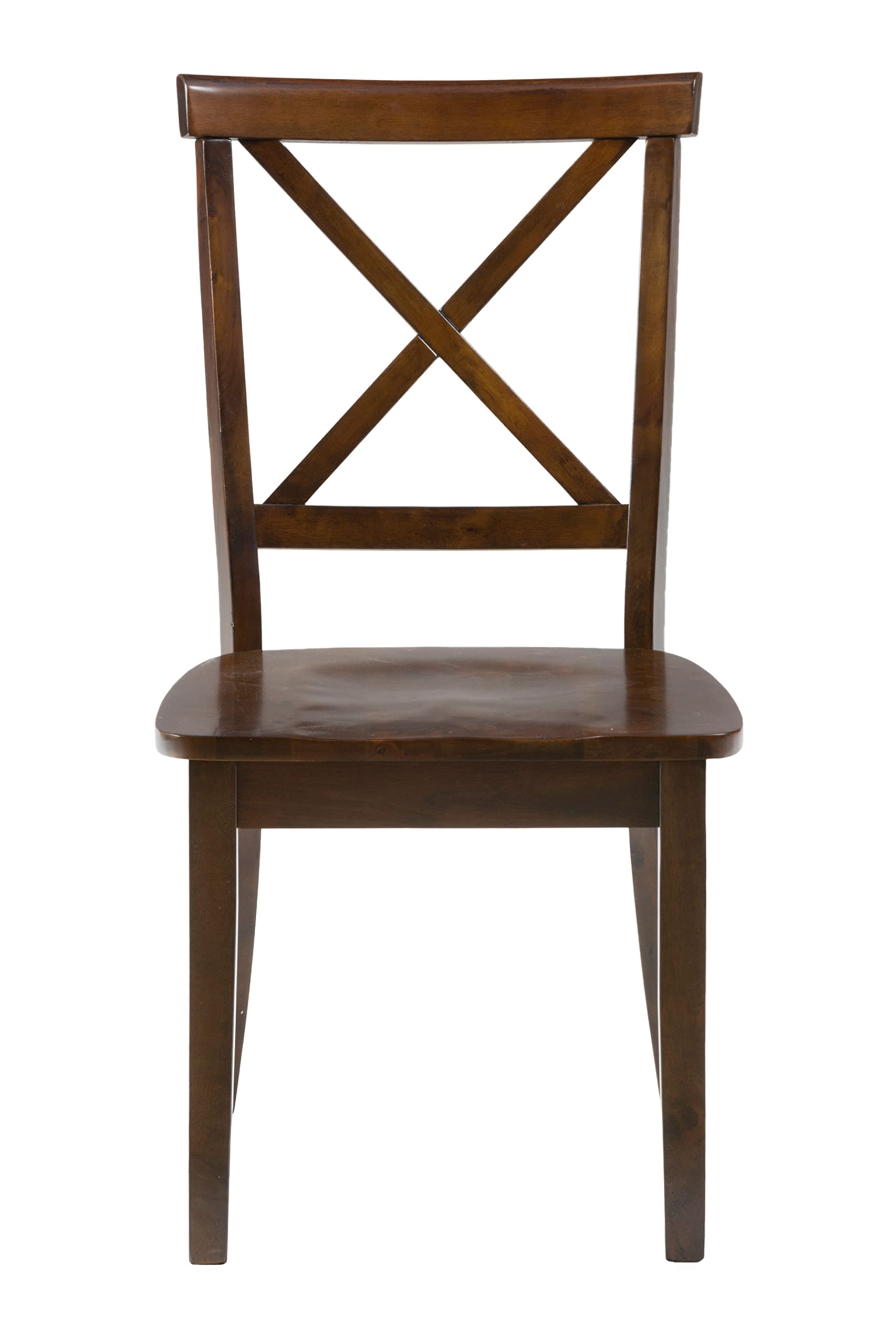 Jofran Inc. Richmond Cherry X Back Dining Chairs (Set of 2) - Elegant Wooden Kitchen Chairs for Dining Room, Restaurant & Home Decor