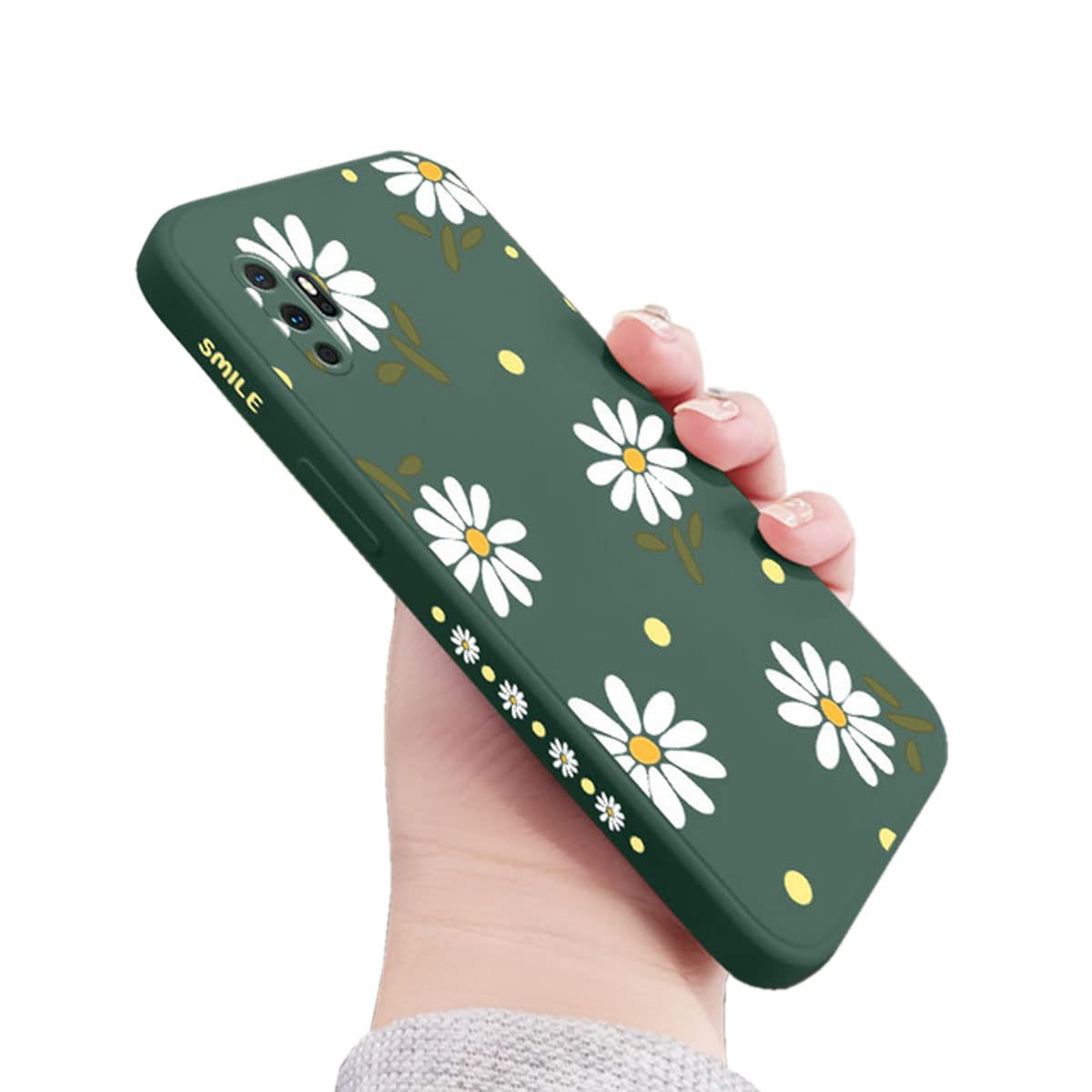 Cute Daisy Pattern Shockproof TPU Bumper Case for Samsung Galaxy Note 10+ Plus 5G (6.9