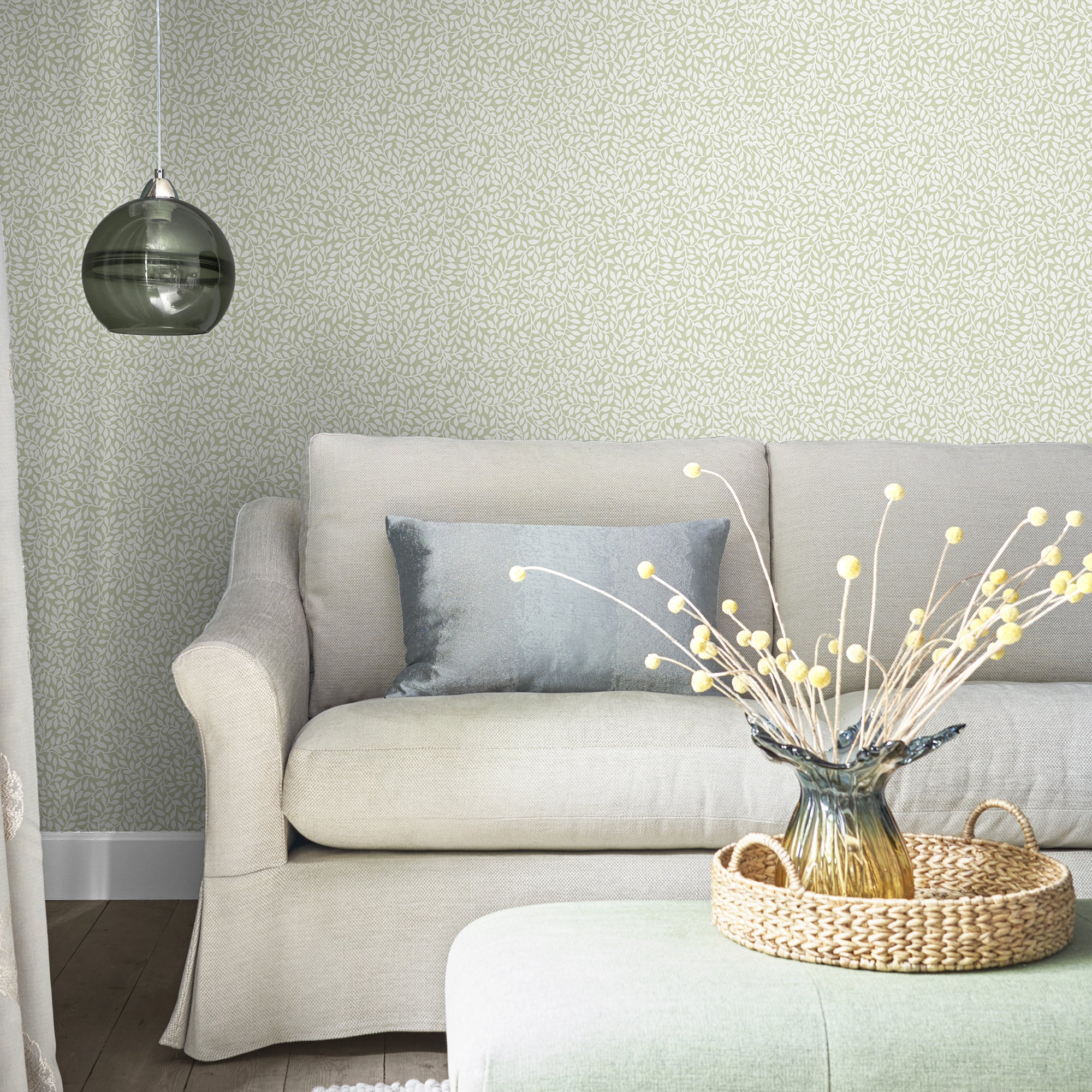 Laura Ashley Little Vines Hedgerow Wallpaper - Floral Botanical Peel & Stick Wallpaper for Bedroom, Nursery, Living Room Decor - Self-Adhesive Removable Wallpaper Roll for Home Renovation