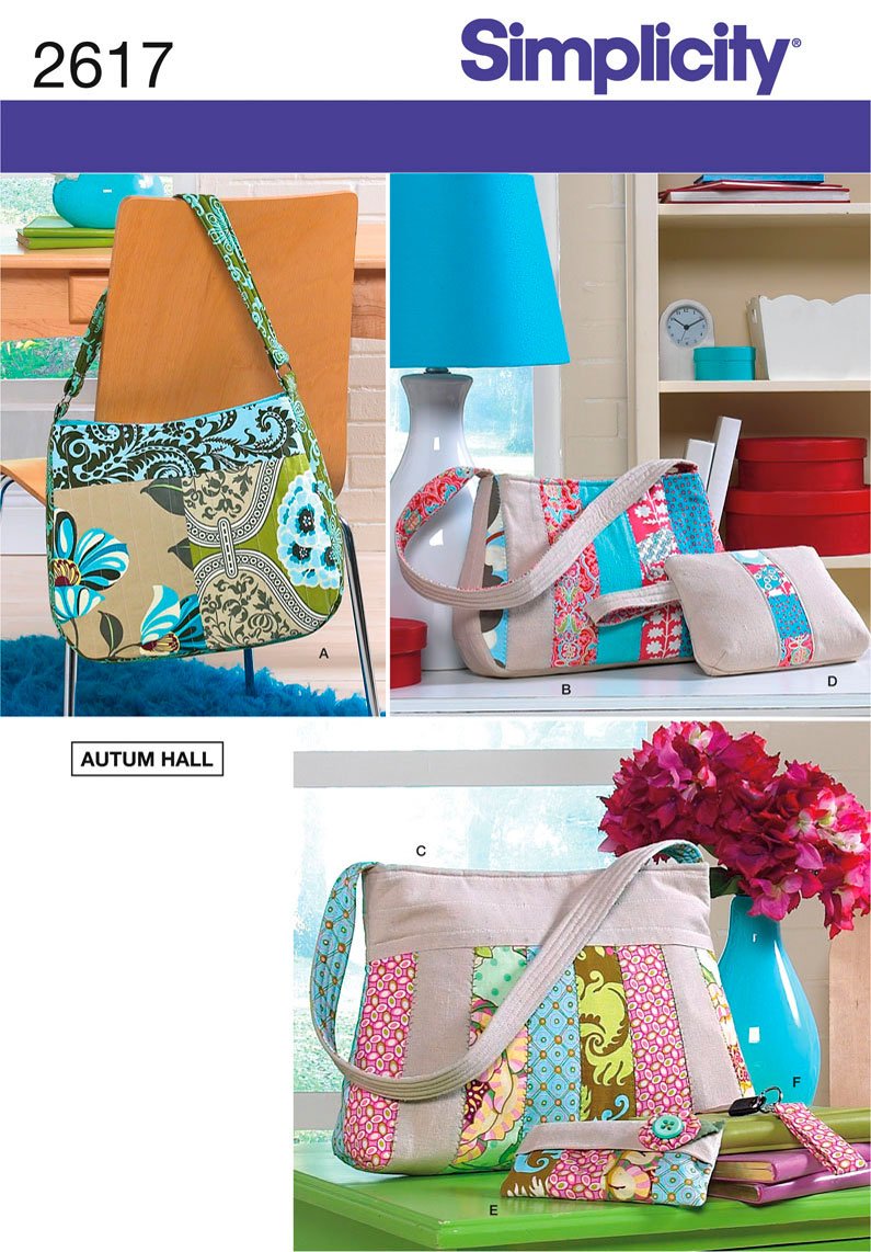 Autumn Hall Misses Bags & Accessories for Simplicity Pattern 2617 - Stylish Women's Handbags & Fashion Accessories for Everyday Use, Work, and Special Occasions