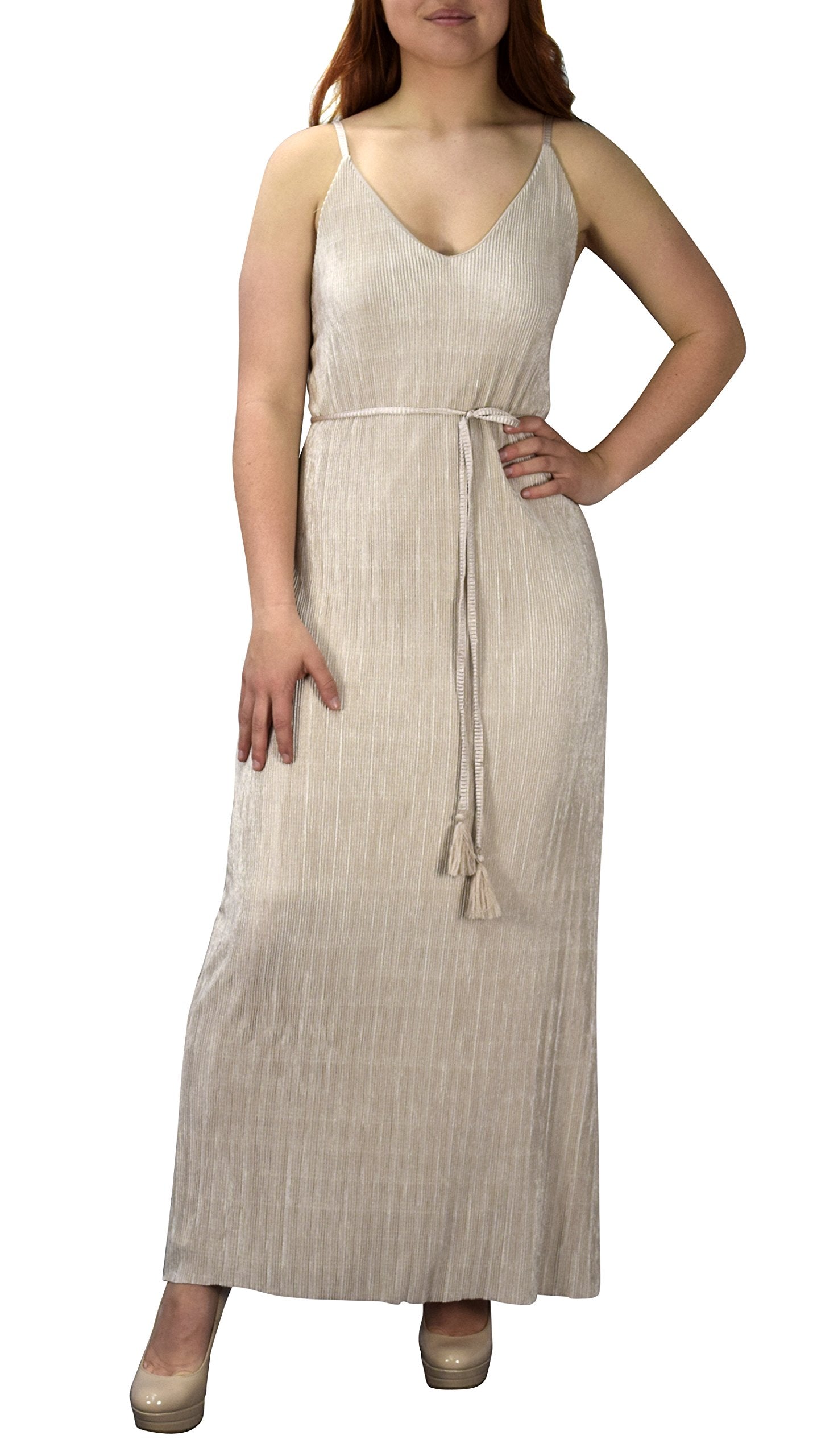 Vintage Elegant Boho Spaghetti Strap Maxi Dress - Flowy Summer Beach Dress for Women, Perfect for Vacations, Weddings & Boho Fashion