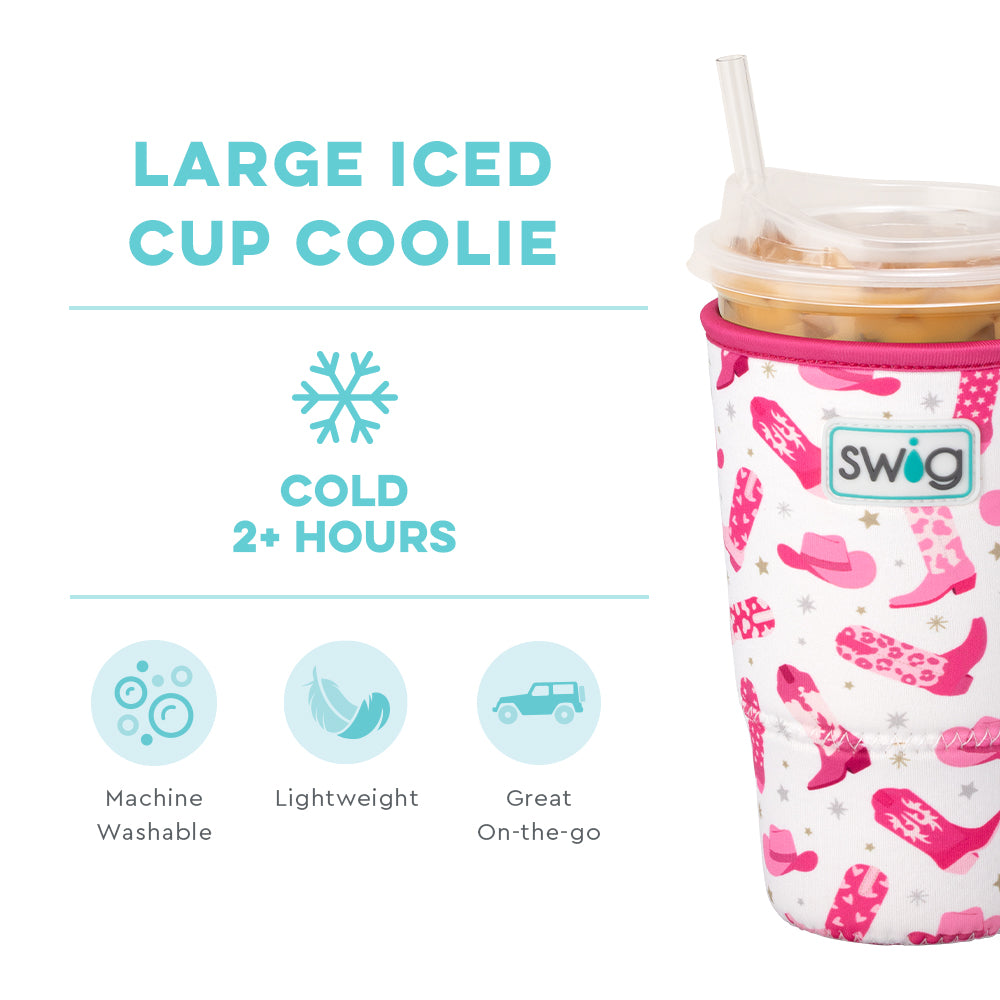 Let's Go Girls Large Iced Cup Coolie - Insulated Tumbler for Cold Drinks, Perfect for Beach, Pool Parties & Summer Outings