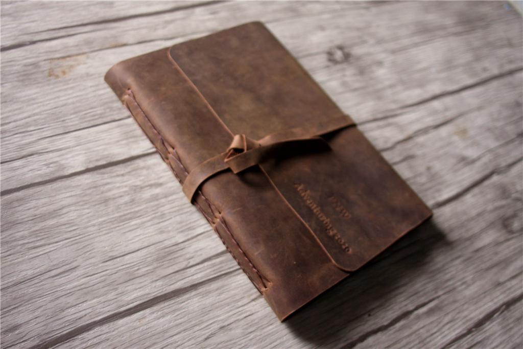 Personalized Leather Birthday Memory Book Album - Custom Photo Scrapbook for Anniversaries, Baby Showers & Special Events - Perfect Gift Idea for Loved Ones