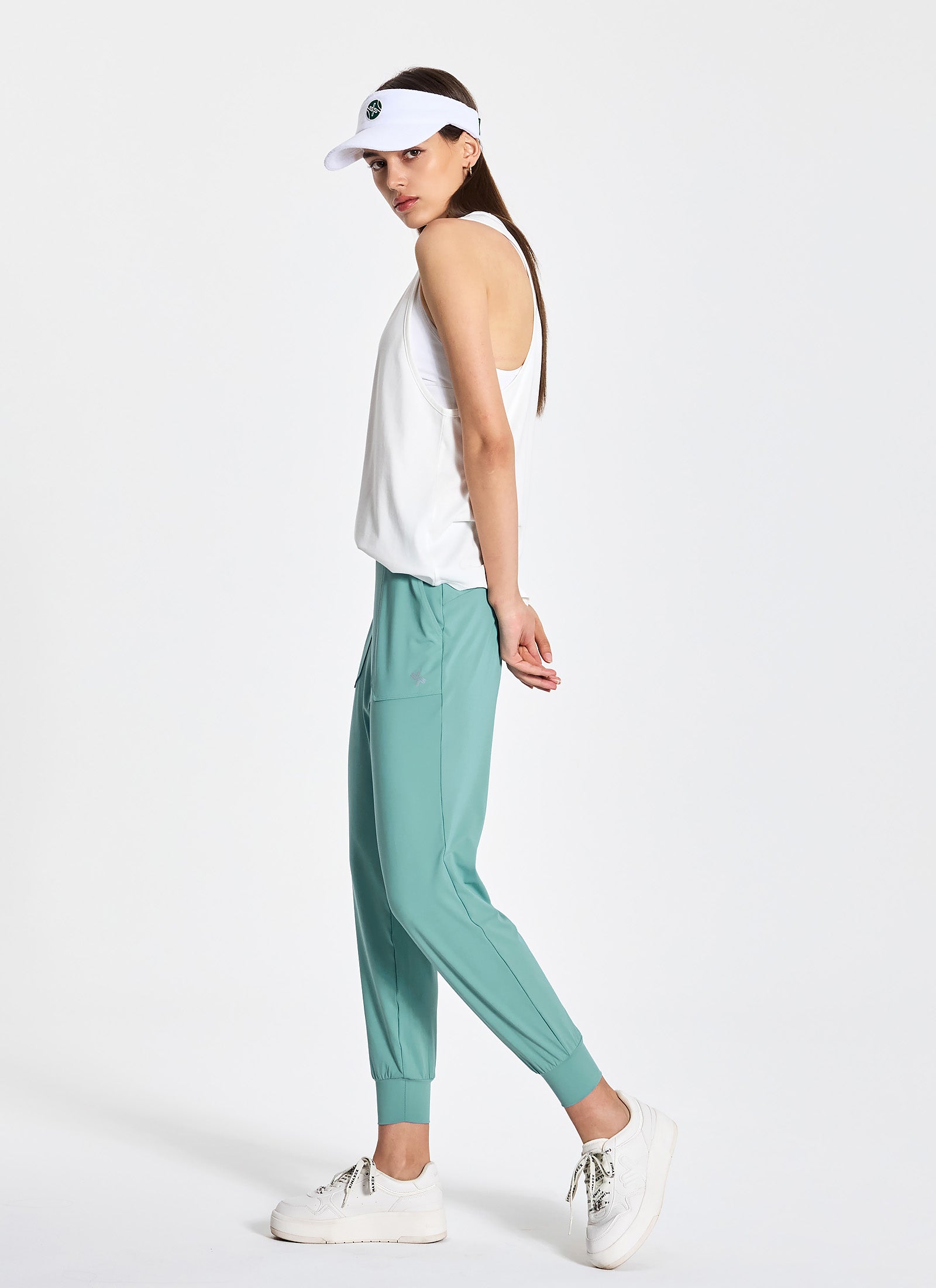 Medium Feather In Band Jogger Pants - Women's Lightweight Athletic Lounge Pants for Yoga, Running & Casual Wear