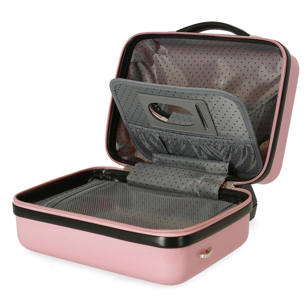 Pink Girls Beauty Case - Portable Makeup Organizer for Travel, School & Sleepovers | Perfect for Teens & Kids Cosmetics Storage