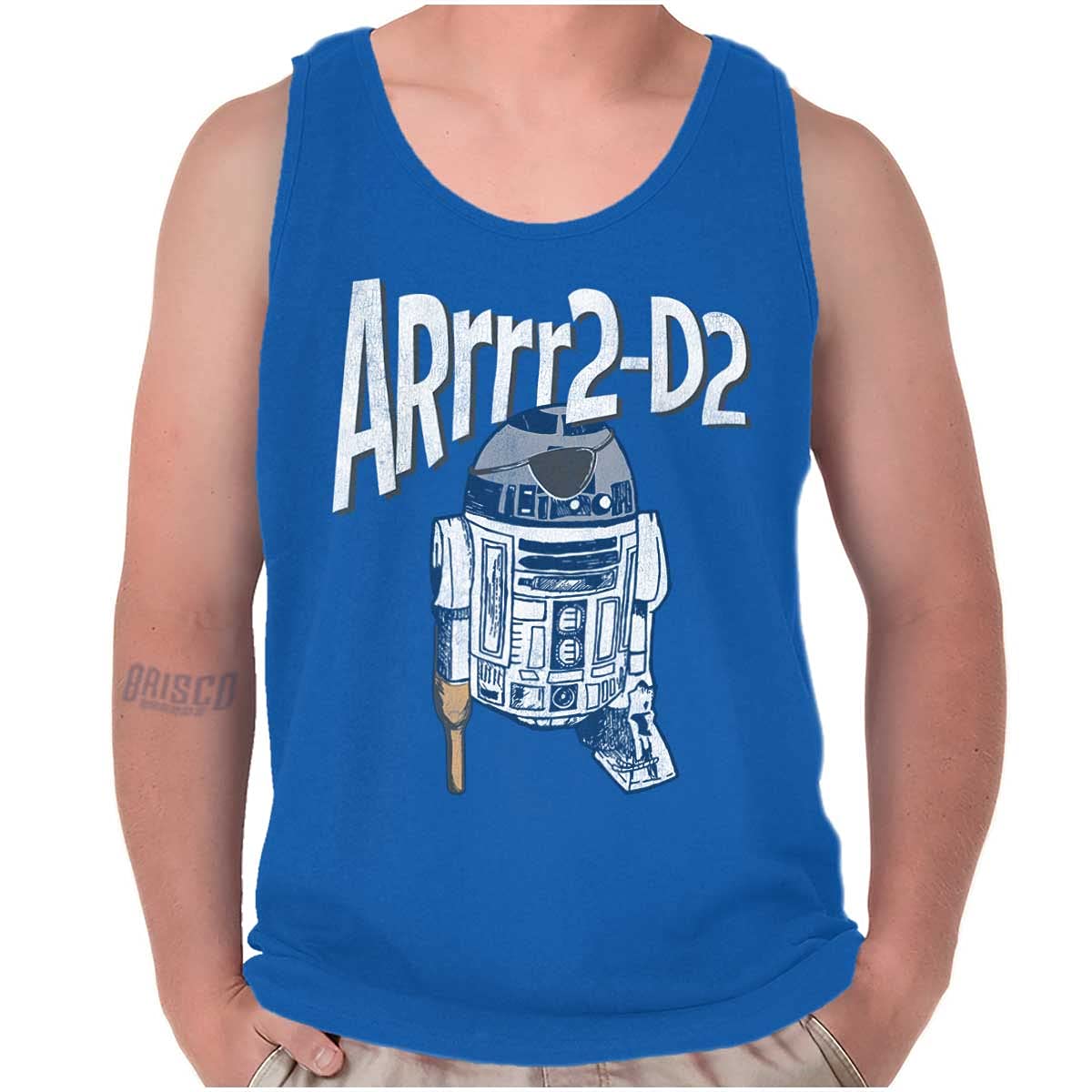 Brisco Brands ARrrr2 Dark Galaxy Space Robot Droid Graphic T-Shirt for Men & Women - Sci-Fi Fan Apparel, Casual Wear, Cosplay Outfit