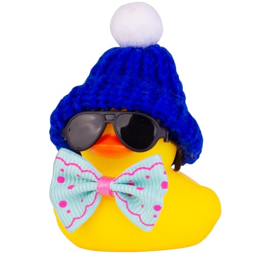C18-black Sunglasses-blue Bow-blue Hat