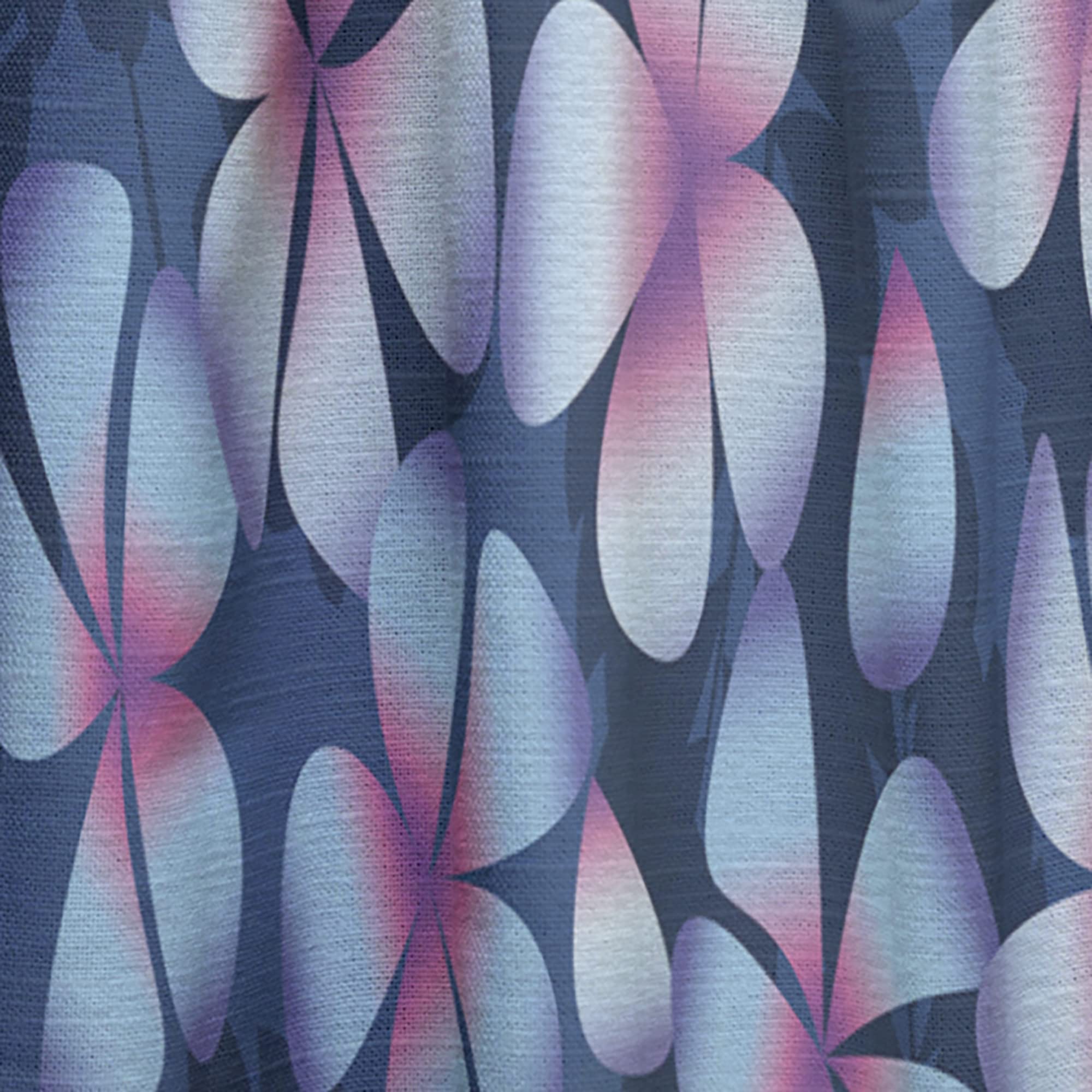 DesignQ Retro Frangipani Flower Curtains - Thermal Insulated Blackout Drapes for Bedroom & Living Room - 52x95 Inch Single Panel - Perfect for Home Decor & Light Control