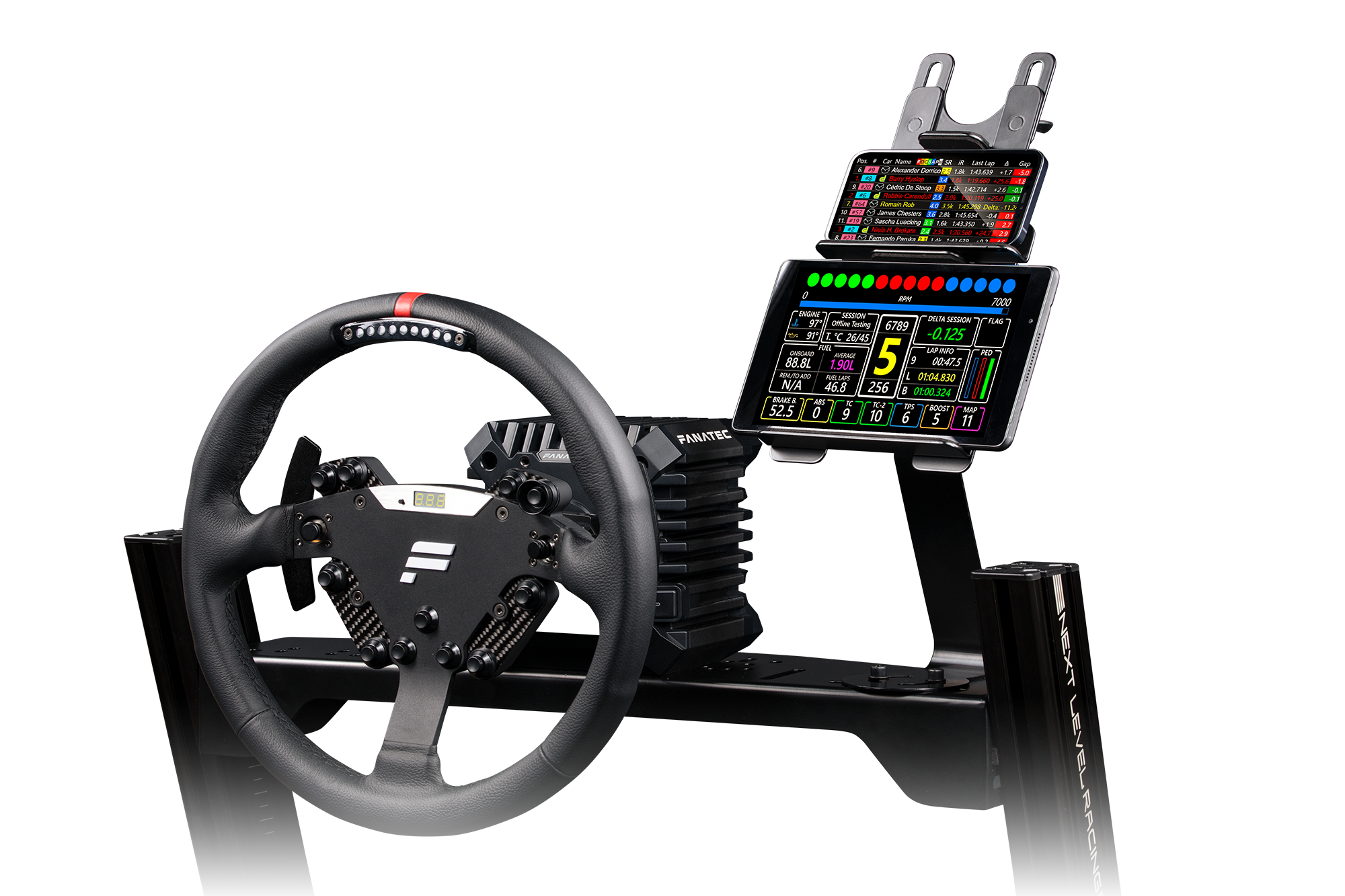 Next Level Racing Elite Tablet & Button Box Mount Add-On for Sim Racing Cockpits | Perfect for iRacing, Assetto Corsa & F1 Games | Enhance Your Racing Setup