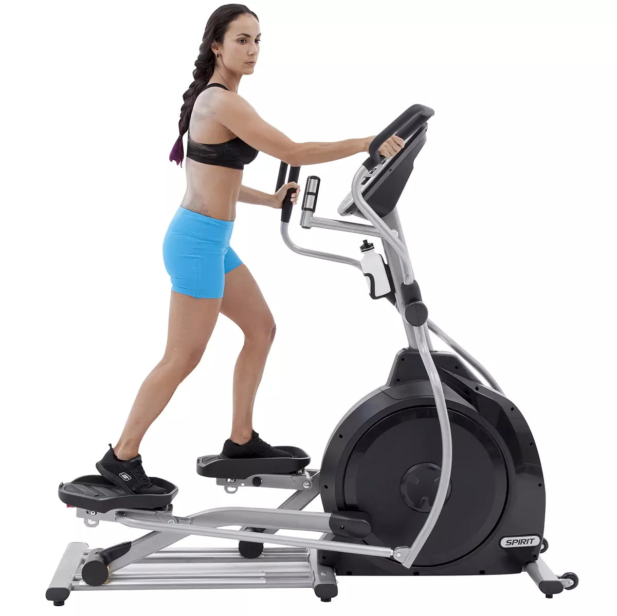 Spirit XE295 Elliptical Machine - Low Impact Cardio Trainer for Home Gym, Full Body Workout Equipment with LCD Monitor | Perfect for Small Spaces & Apartment Fitness