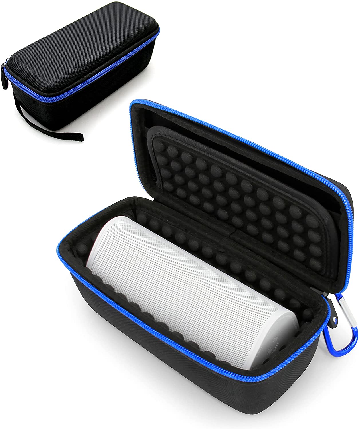 CASEMATIX Durable Hard Protective Case for Sonos Roam Portable Smart Speaker - Shockproof Bluetooth Speaker Cover with Wrist Strap (Black) - Perfect for Travel, Outdoor Adventures & Home Use