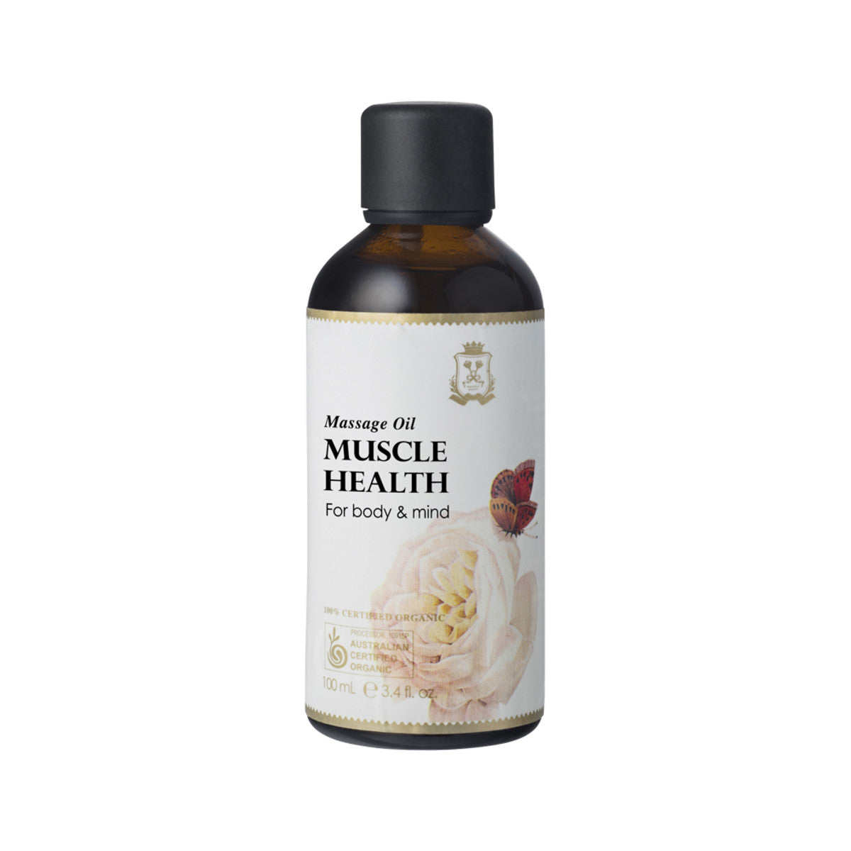 100% Certified Organic Muscle Massage Oil for Body & Mind Relief - Ausganica 100ml | Perfect for Post-Workout Recovery, Stress Relief & Aromatherapy